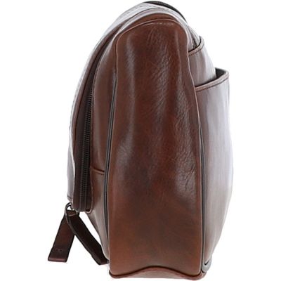 Ashwood Leather Leather Mayfair Veg Tanned Hanging Wash Bag in Brown #3